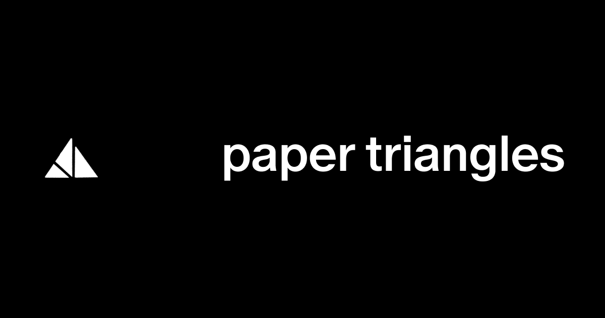 Paper Triangles